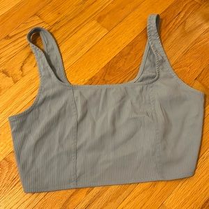 Baby blue cropped Tank top size medium. Kendall and Kylie